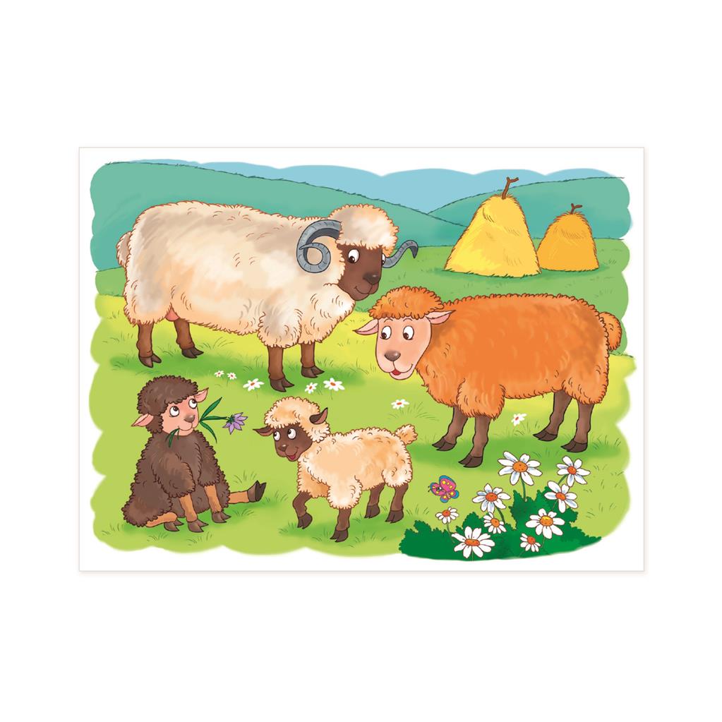 Dino Cube Puzzle 12 pc On The Farm 64136D