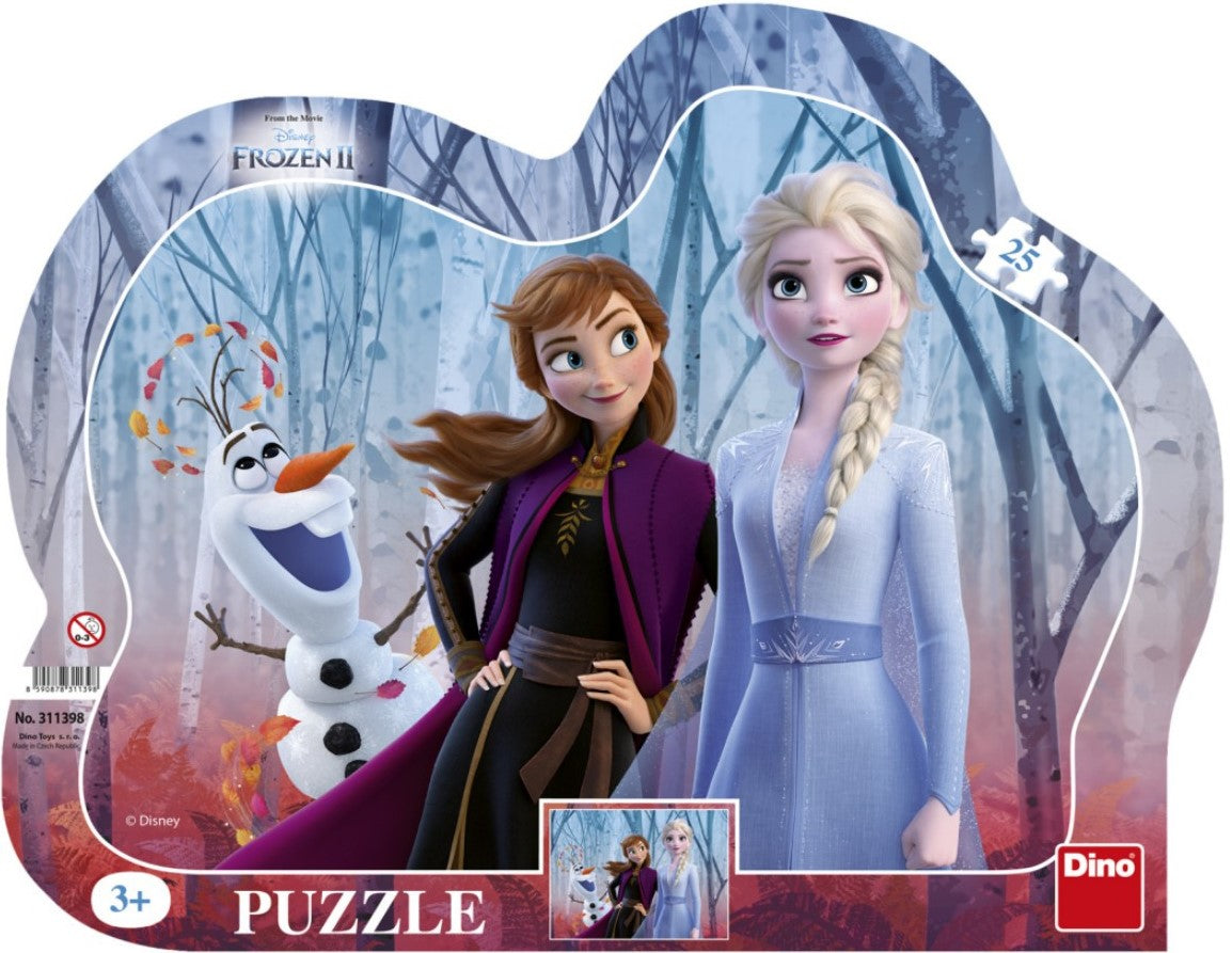 Dino Silhouette Puzzle 25 pc, Disney Frozen 31139D