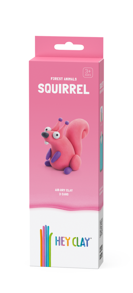 HEY CLAY Modeling Clay Squirrel 3pc 30110E