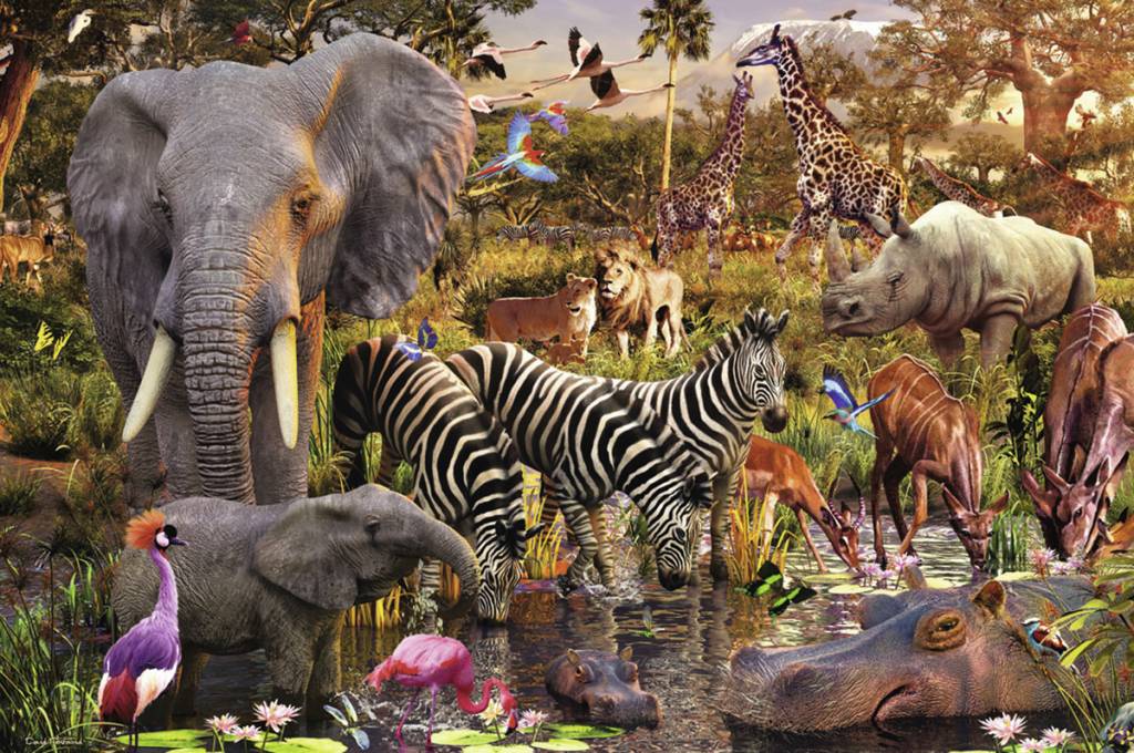 Ravensburger Puzzle 3000 pc African Animal World 170371V