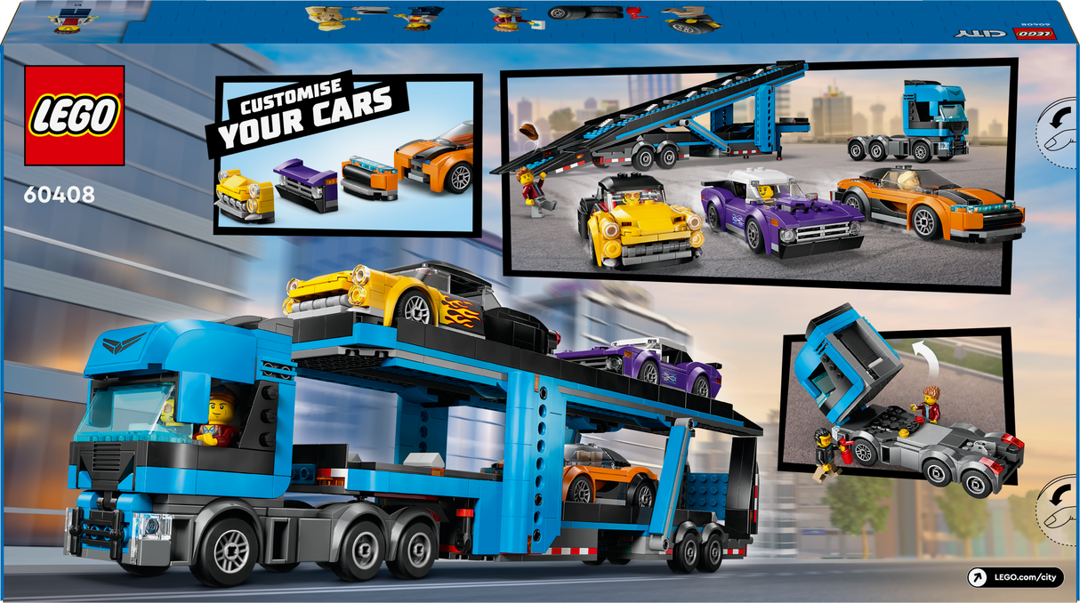 LEGO City Car Transporter Truck with Sports Cars 60408L