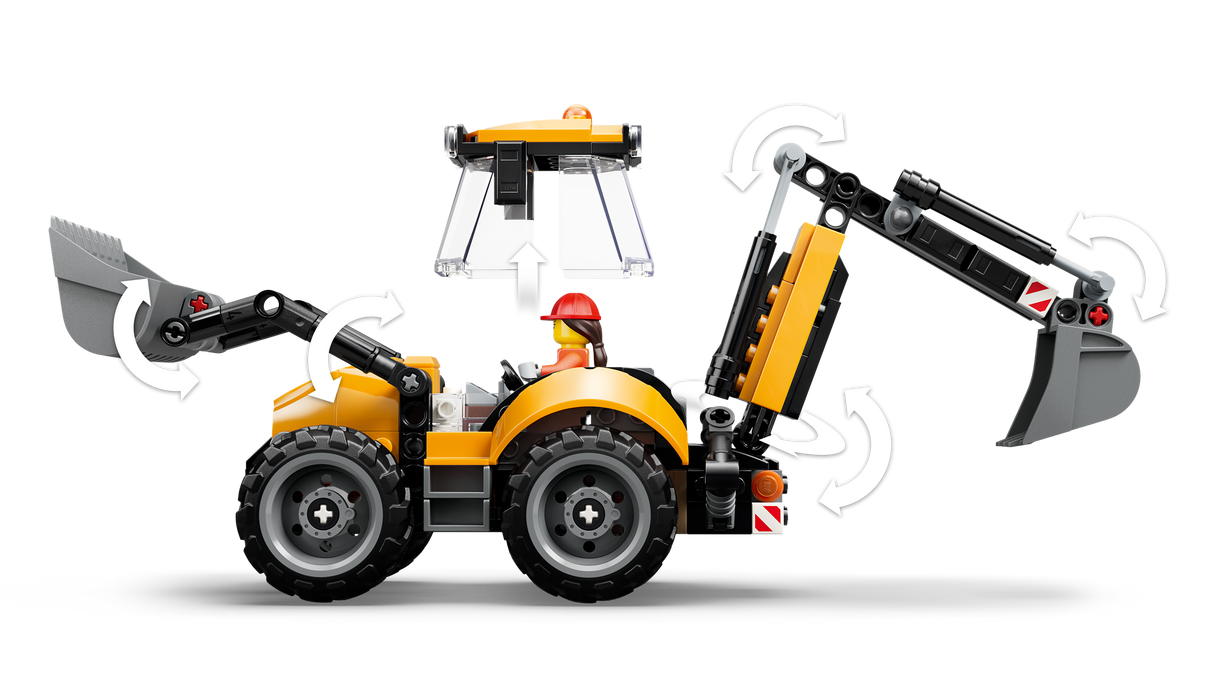 LEGO City Yellow Backhoe Loader 60480L
