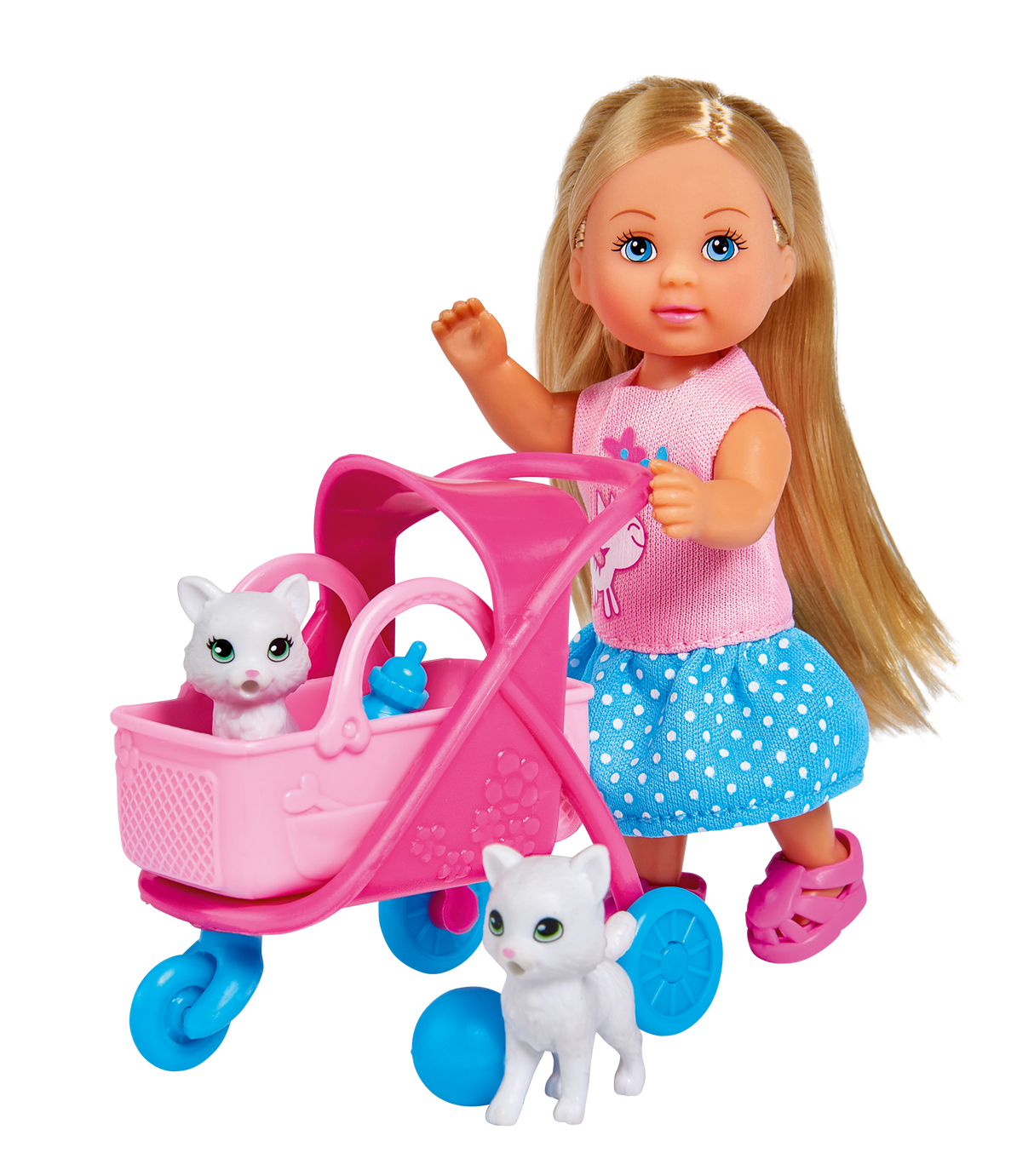Simba Doll Evi With A Stroller  105733348B