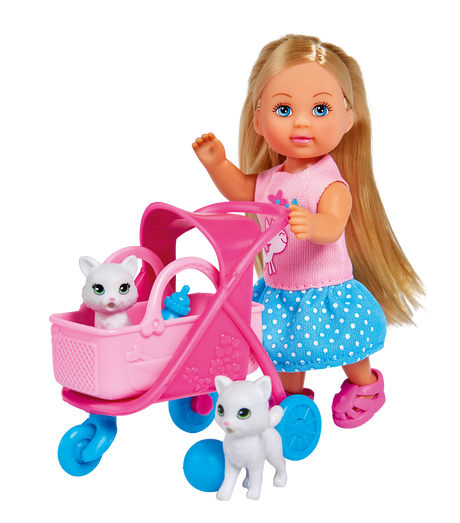Simba Doll Evi With A Stroller  105733348B