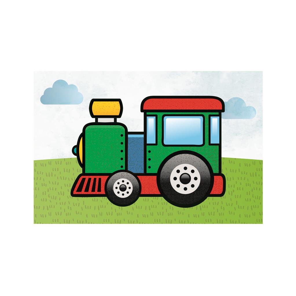 Dino wooden block puzzle 6 pc Machines 38111D