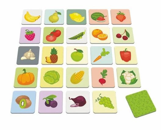 Dino Board Game Memo Fruits and vegetables 62243D