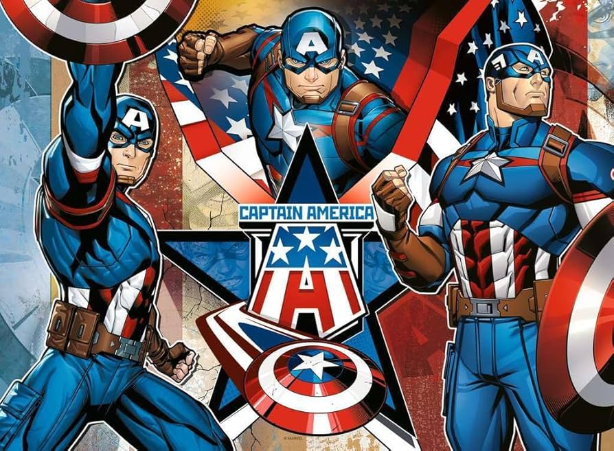 Ravensburger Puzzle 100 pc Captain America 12001073V