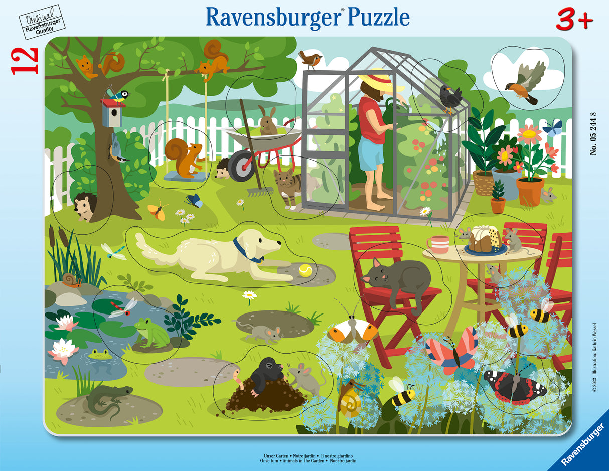 Ravensburger Frame Puzzle 12 pc Our Garden 052448V