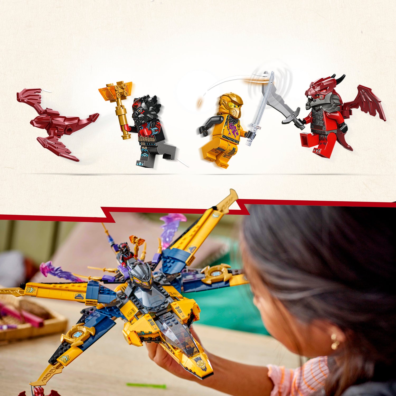 LEGO Ninjago Ras and Arin's Super Storm Jet 71833L
