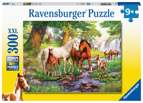 Ravensburger Puzzle 300 pc Horses by the Stream 129041V