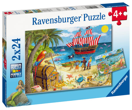 Ravensburger Puzzle 2x24 pc Pirates and Mermaids 056767V