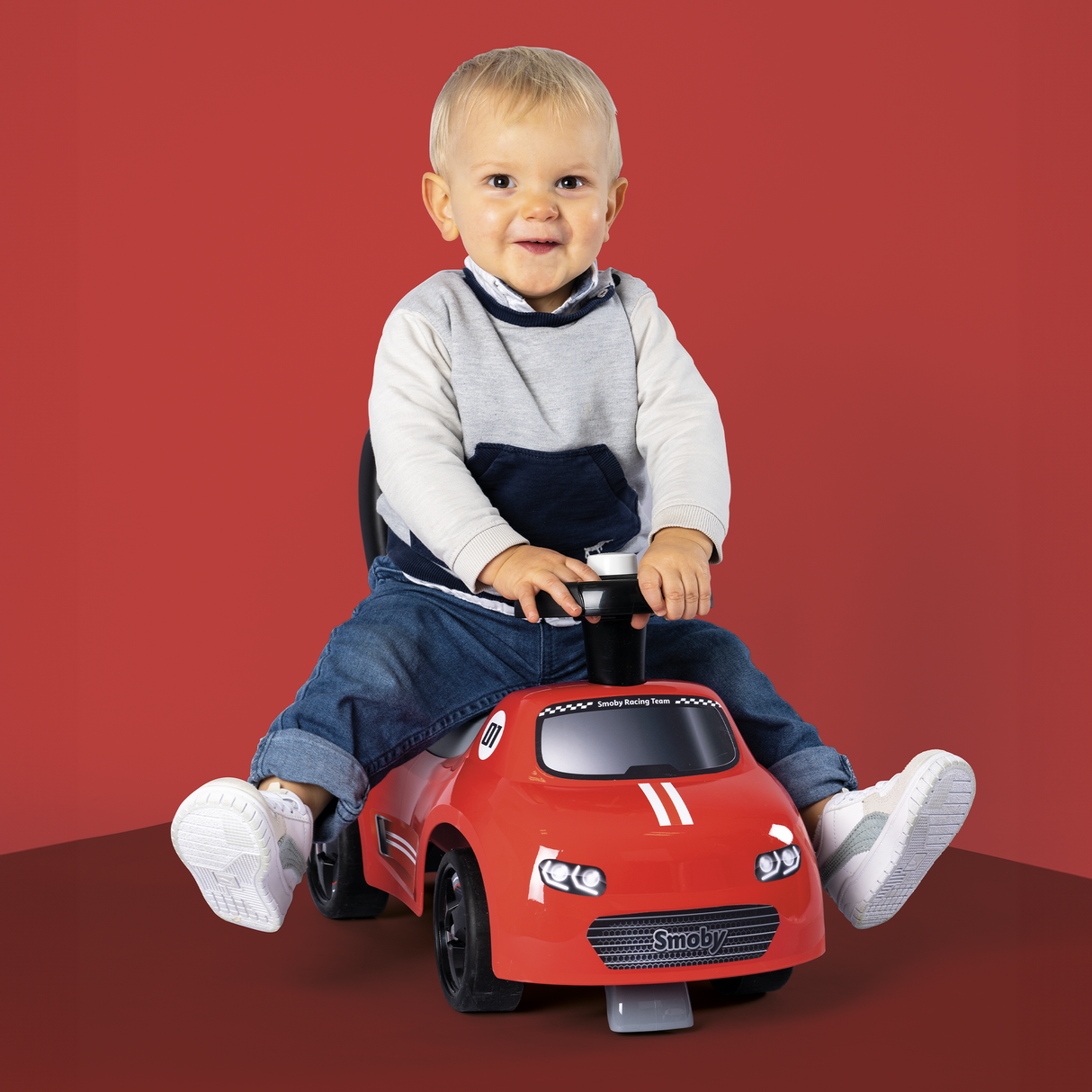 Smoby Auto Ride-On - Red 720541S