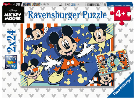 Ravensburger Puzzle 2x24 pc Mickey Mouse 055784V