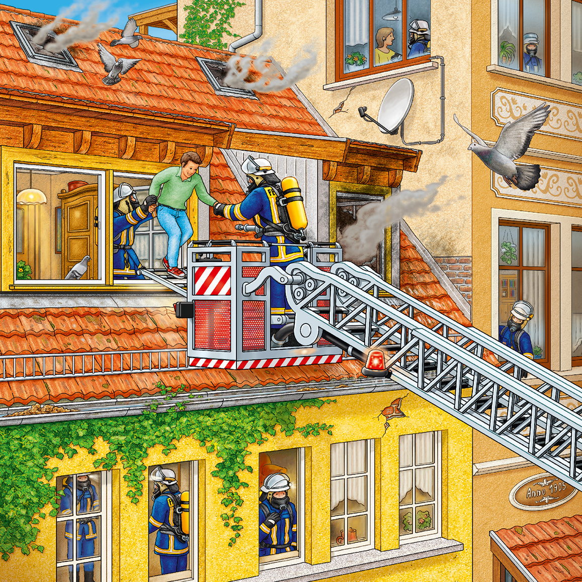 Ravensburger Puzzle 3x49 pc Fire Brigade Run 094011V