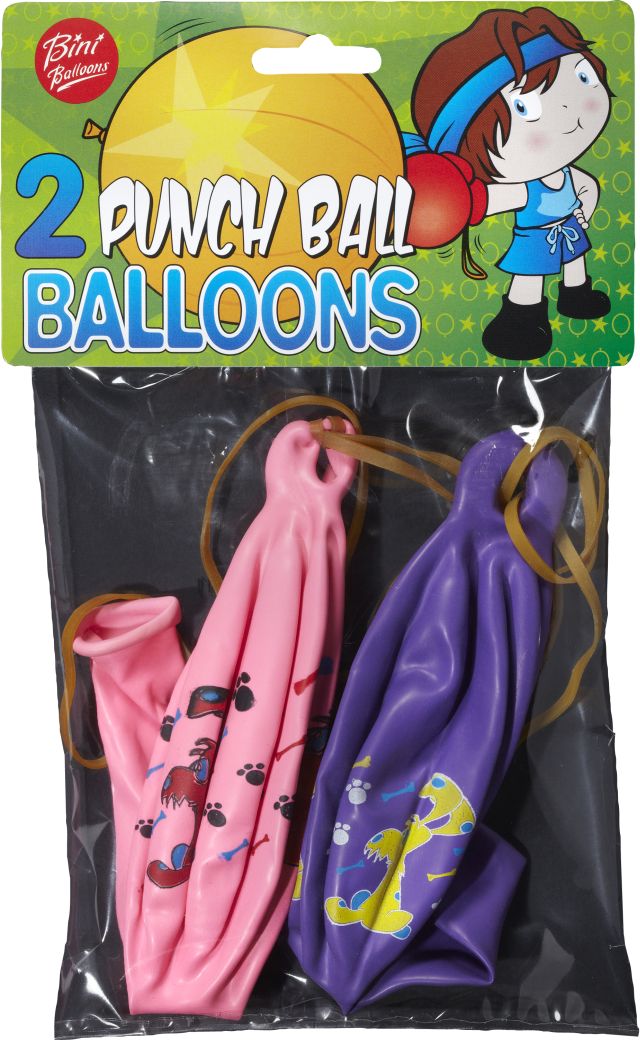 Bini Punch Ball Balloons, 2 Pieces 80201H