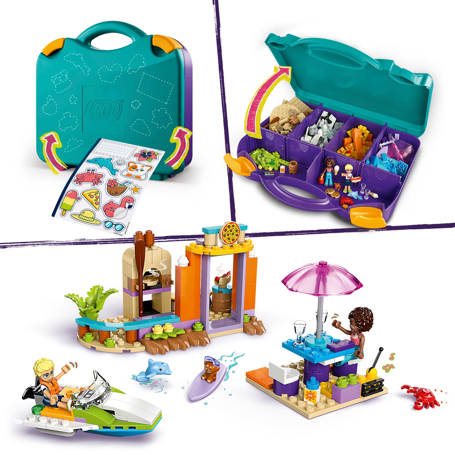 LEGO Friends Creative Beach and Travel Suitcase toy set 42672L