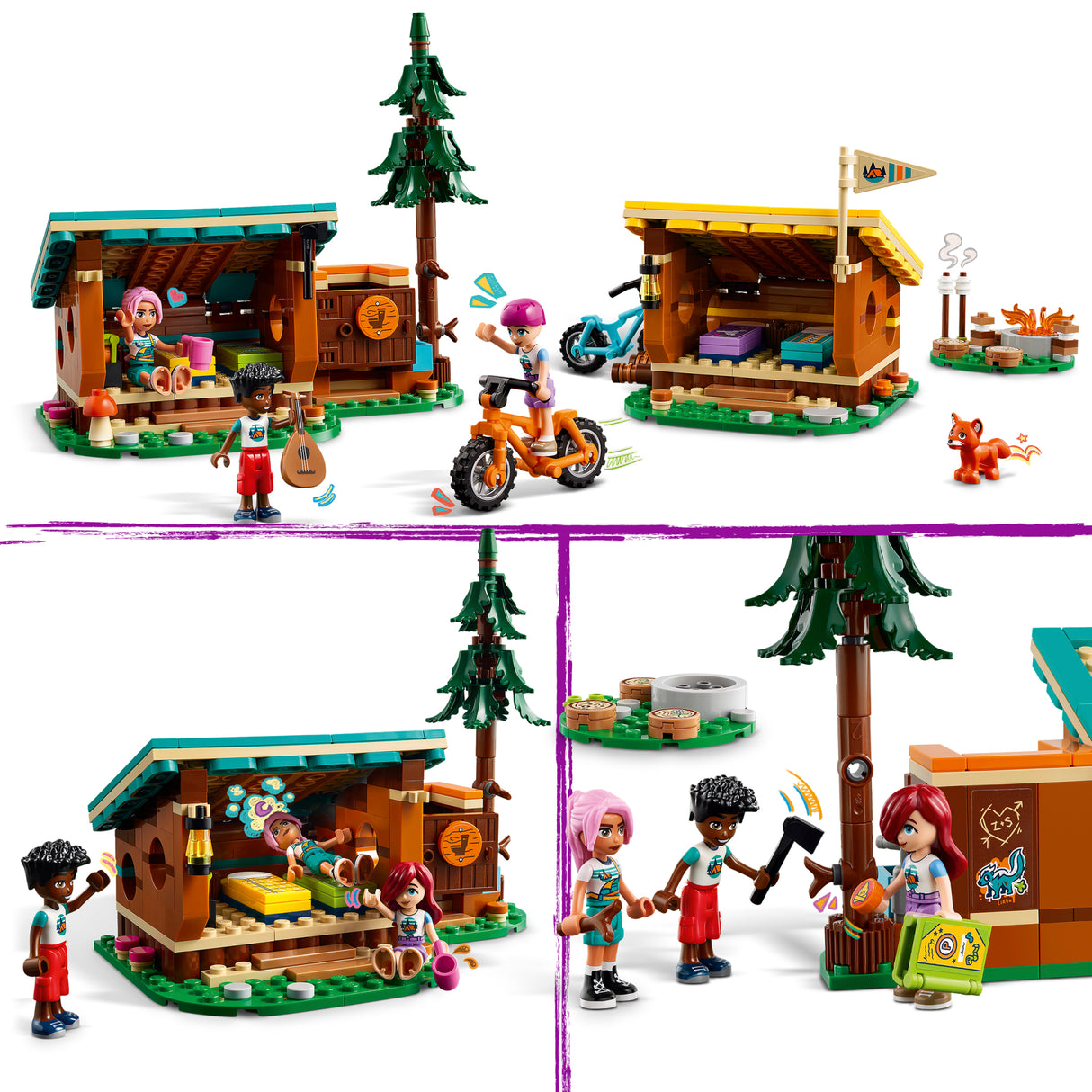 LEGO Friends The comfortable cabins of the adventure camp 42624L