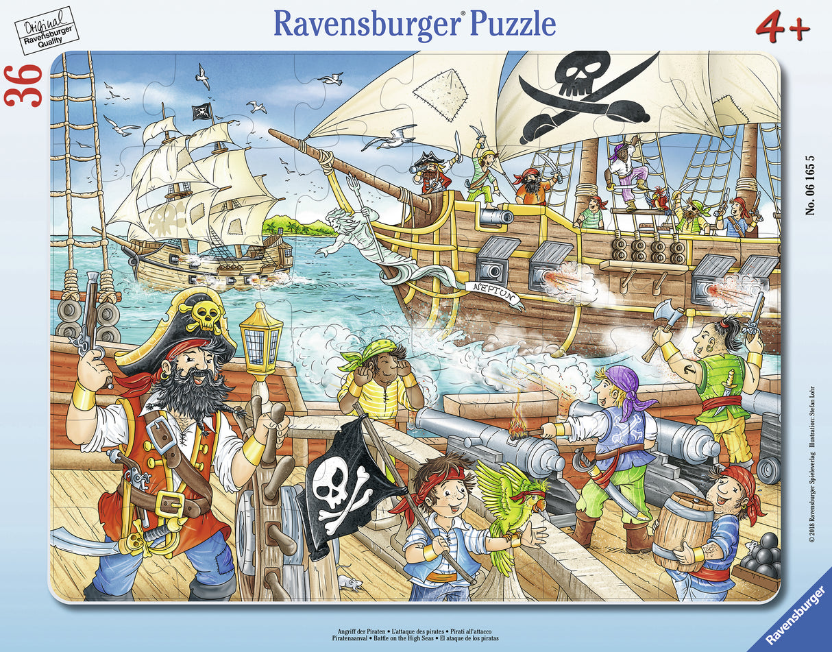 Ravensburger Frame Puzzle 36 pc Attack of Pirates 061655V