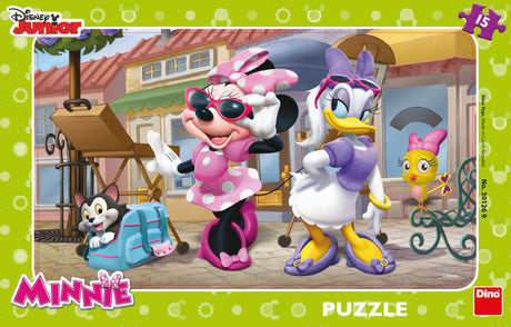 Dino Frame Puzzle 15 pc small, Disney Junior Minnie 30126D