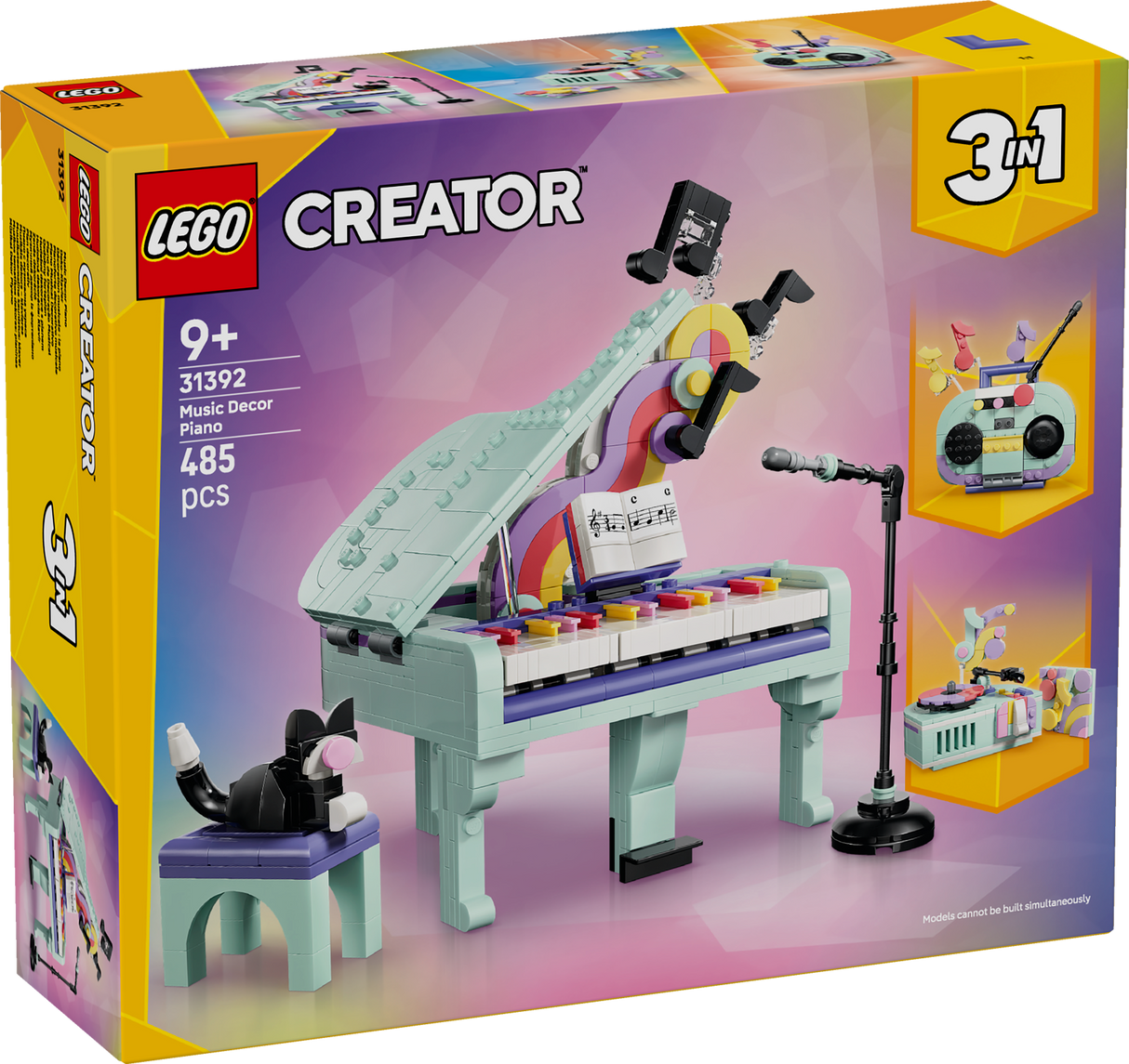 LEGO Creator Music Decor Piano with Cat 31392L