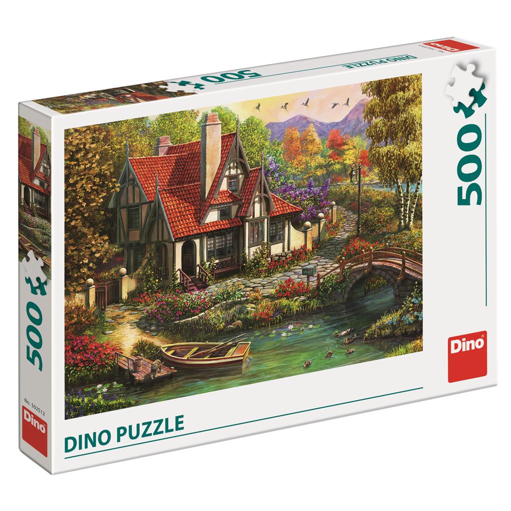 Dino Puzzle 500 pc Cottage near the lake 50251D