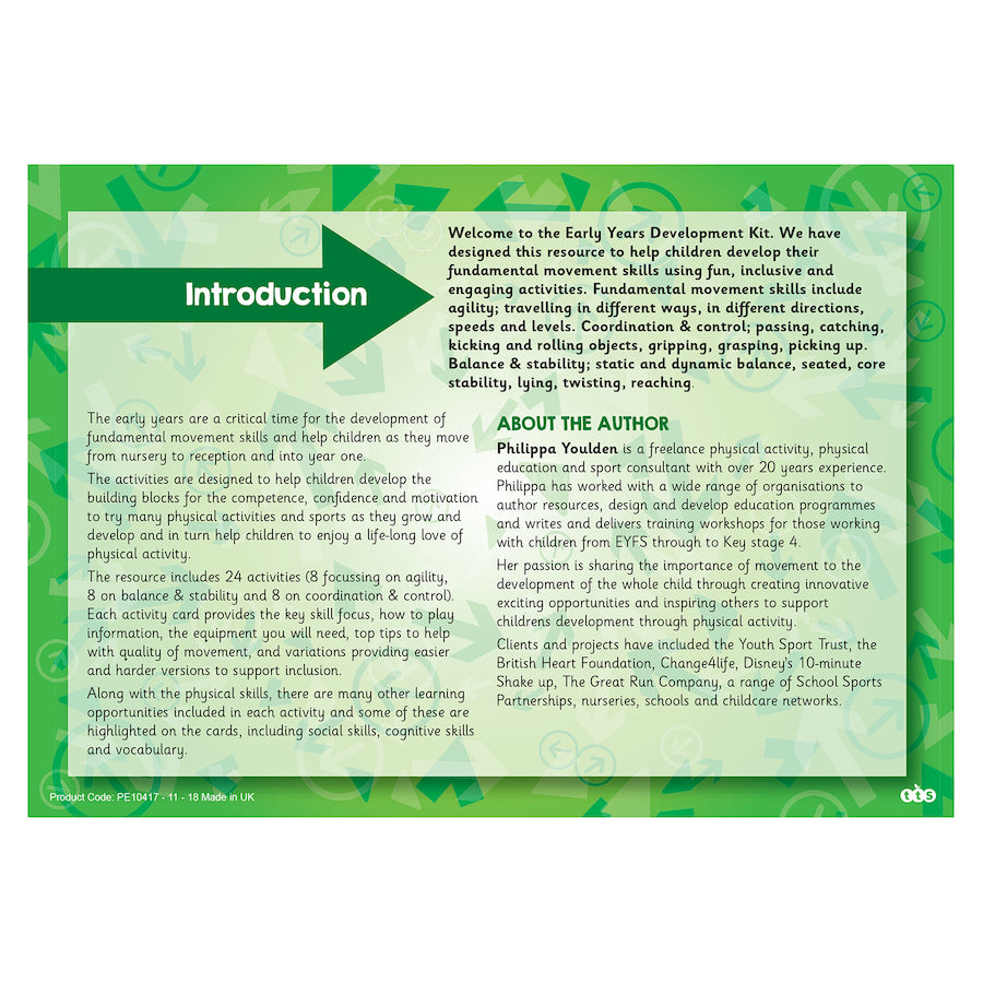 TTS Physical Development Equipment and Activity Cards PE10233B