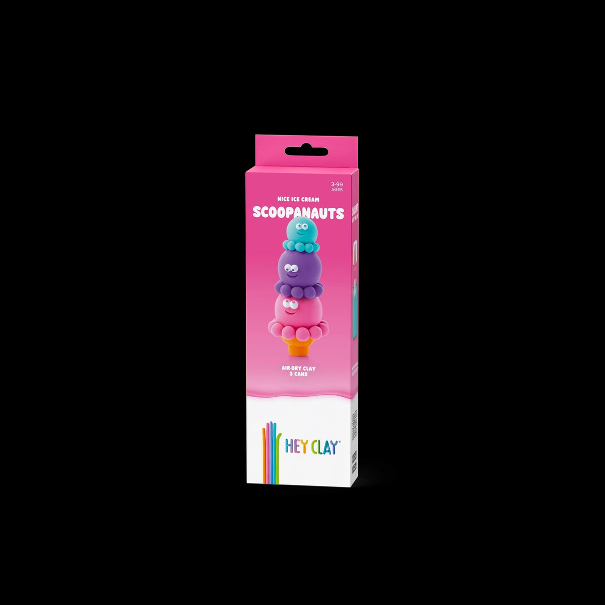 HEY CLAY Modeling Clay 3 Pieces: Scoopanauts 30143E