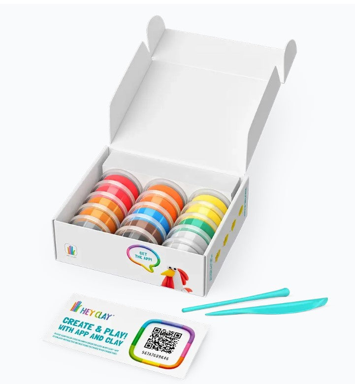 HEY CLAY Modeling Clay 15 Pieces: Farm Birds 15020E