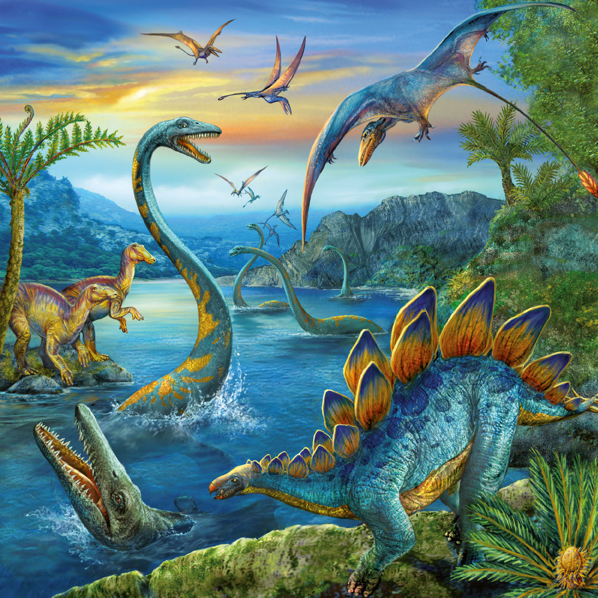 Ravensburger Puzzle 3x49 pc Dinosaurs 093175V