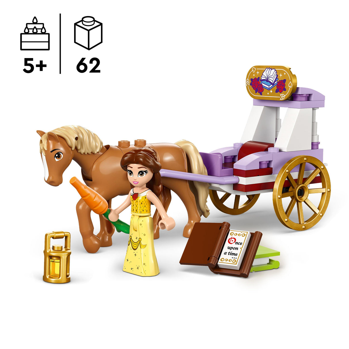 LEGO Disney Princess Belle's Storytime Horse Carriage 43233L