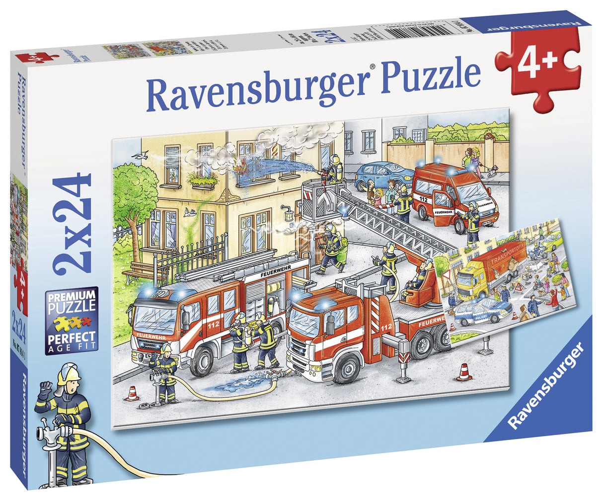 Ravensburger Puzzle 2x24 pc Heroes in Action  078141V