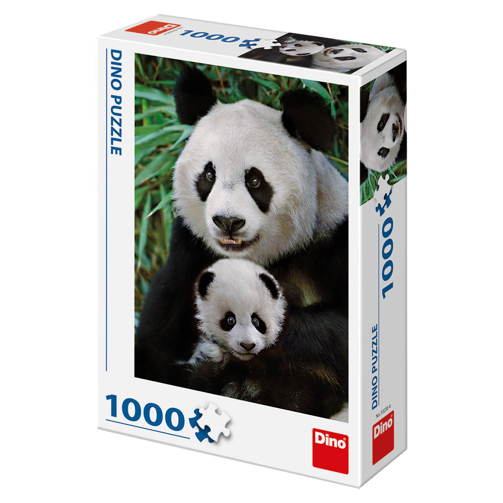 Dino Puzzle 1000 pc Panda with baby 53256D