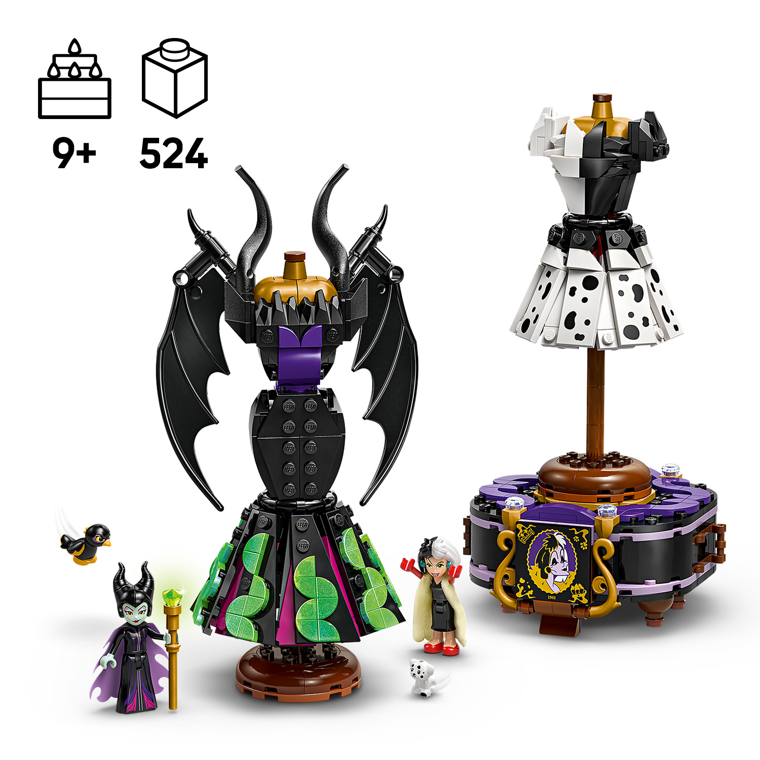 LEGO Disney Maleficent's and Cruella De Vil's Dresses 43262L
