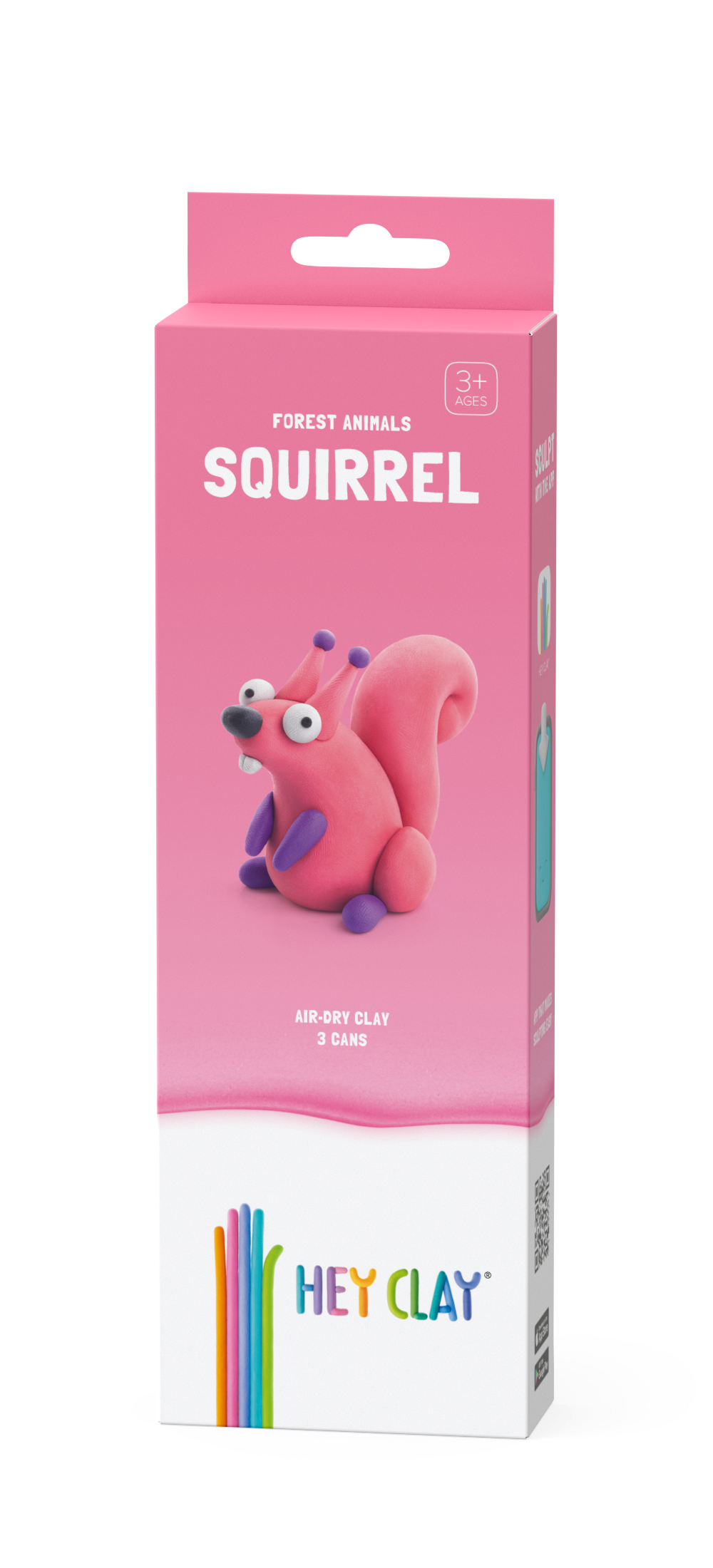 HEY CLAY Modeling Clay Squirrel 3pc 30110E