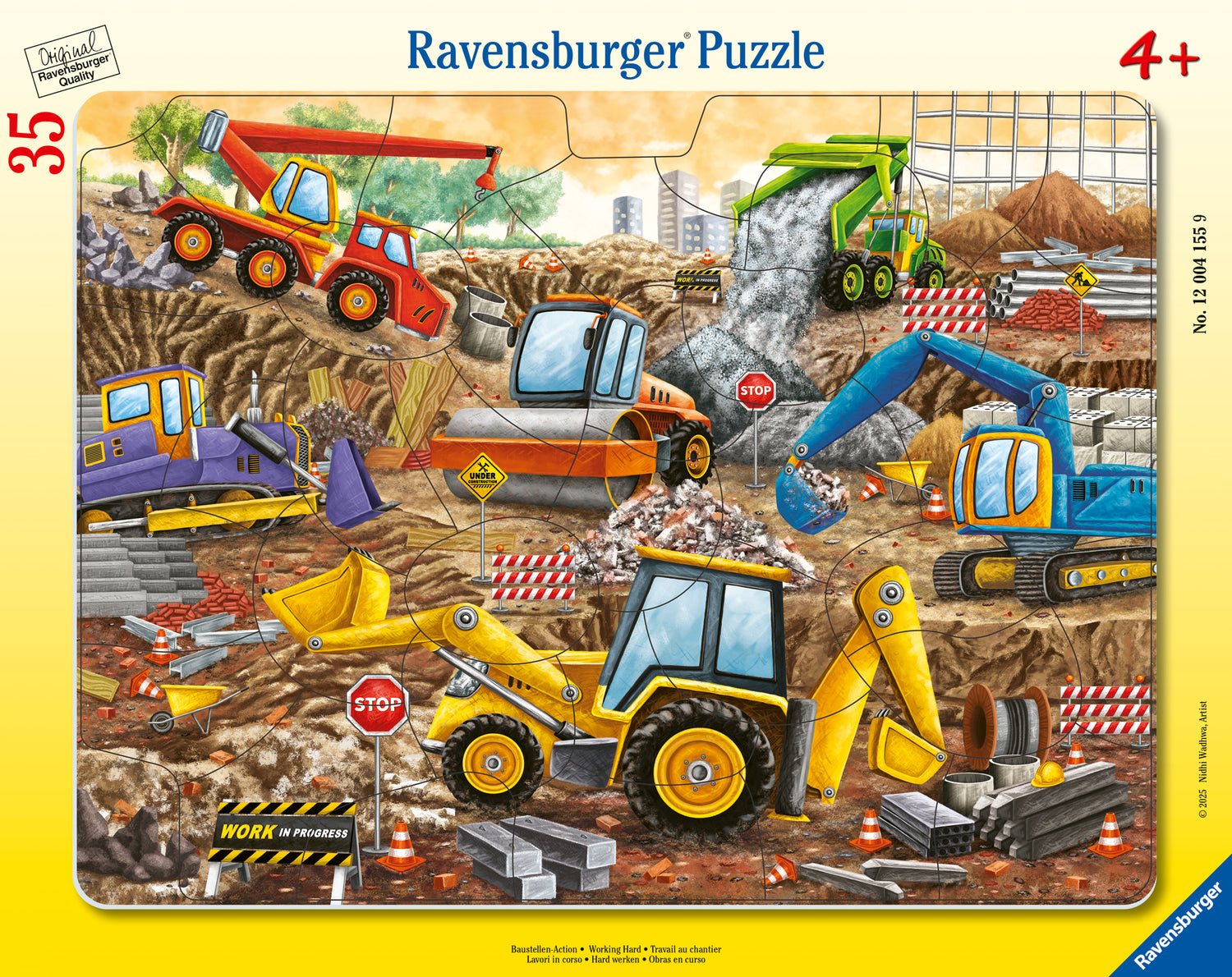 Ravensburger Frame Puzzle 35 Pieces: Everyone is working 12004155V