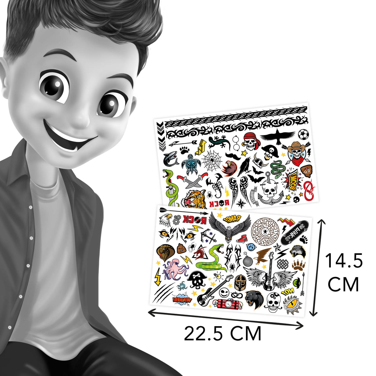 Buki 75 tattoos - Rock TA006I