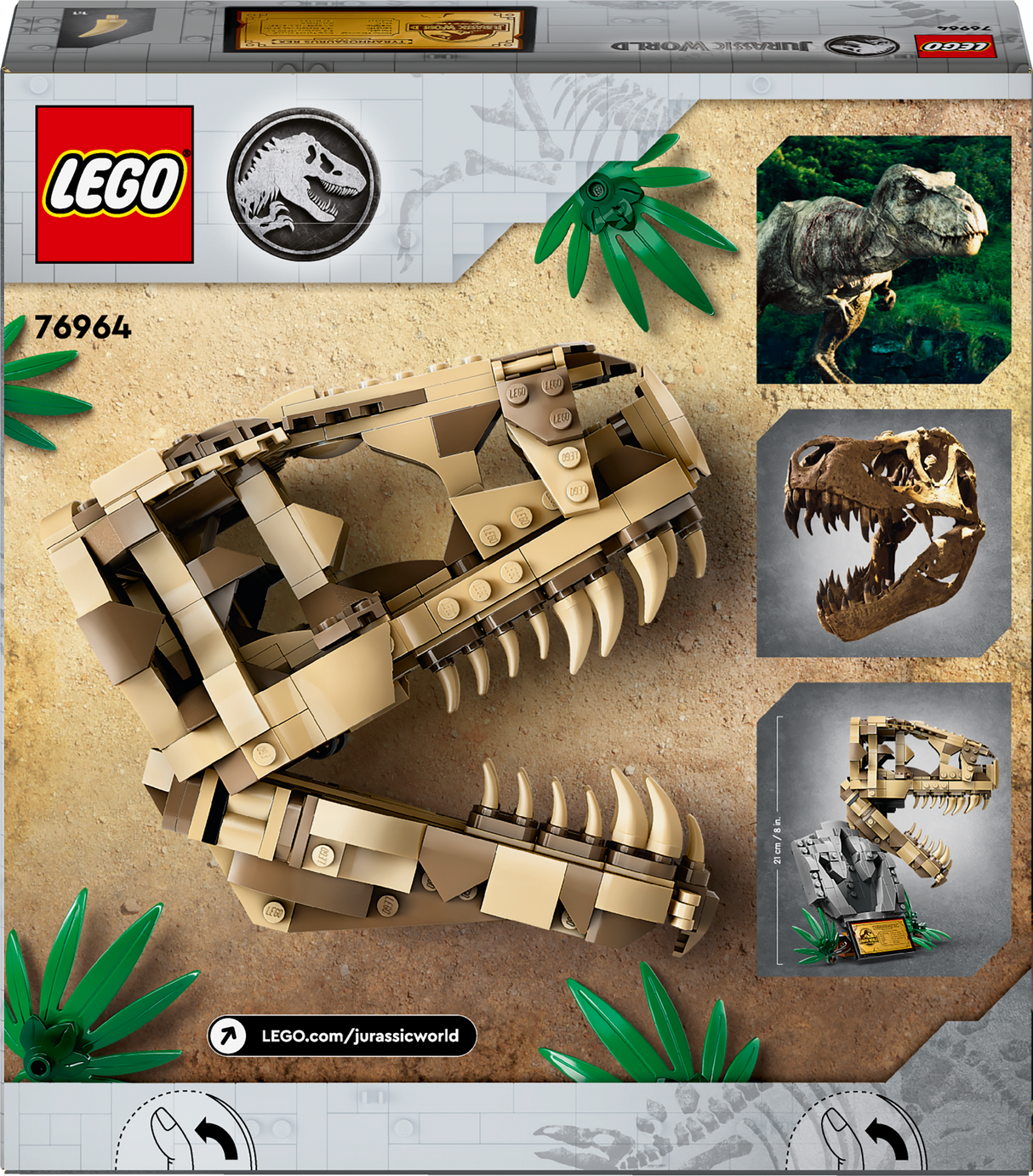 LEGO Jurassic World Dinosauruse Dinosaur Fossils: T. rex Skull 76964L