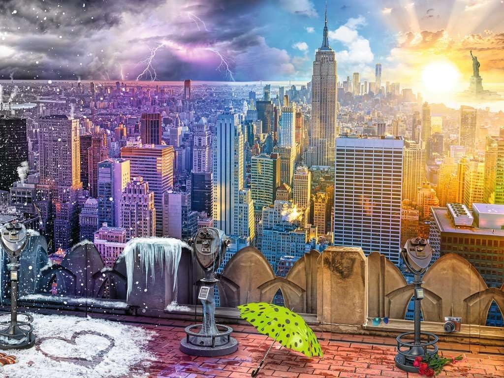 Ravensburger Puzzle 1500 pc Seasons in New York 12000698V
