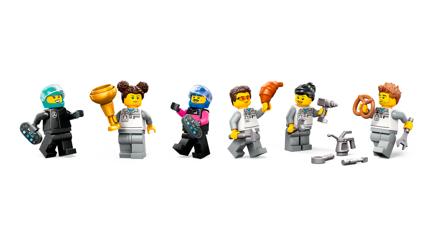 LEGO City F1 Garage & Mercedes-AMG & Alpine Cars 60444L