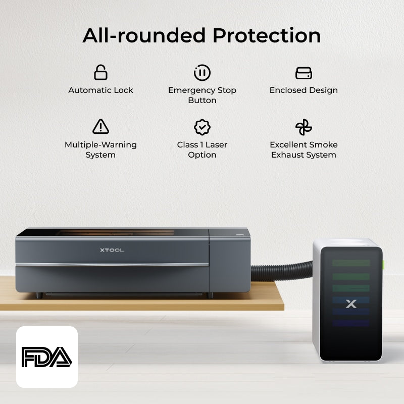 xTool P2S 55W Desktop CO2 Laser Cutter Education Kit P1030632-EDU
