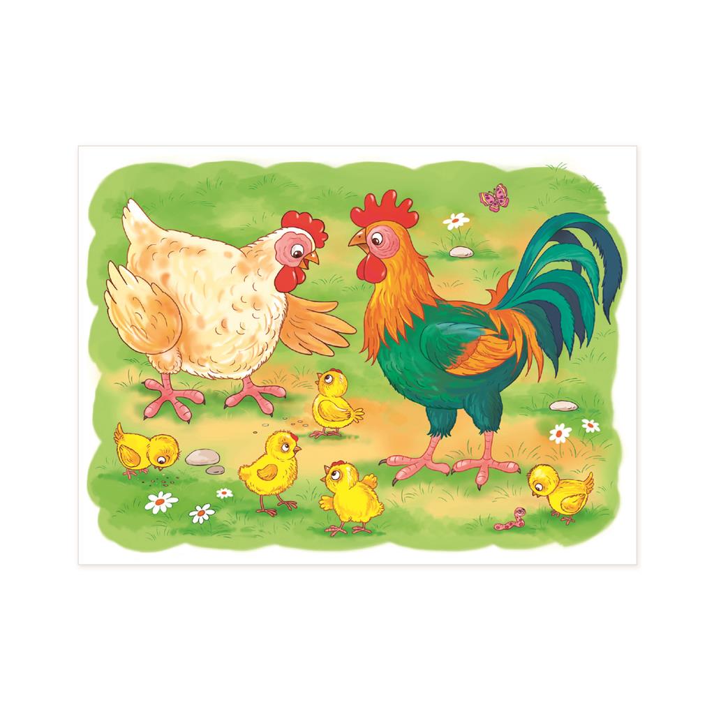 Dino Cube Puzzle 12 pc On The Farm 64136D