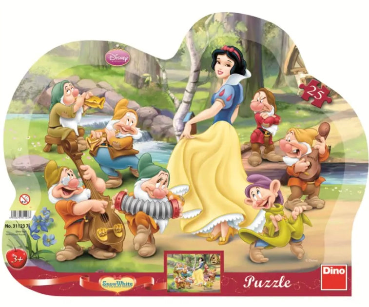Dino Silhouette Puzzle 25 pc, Disney Snow White 31123D