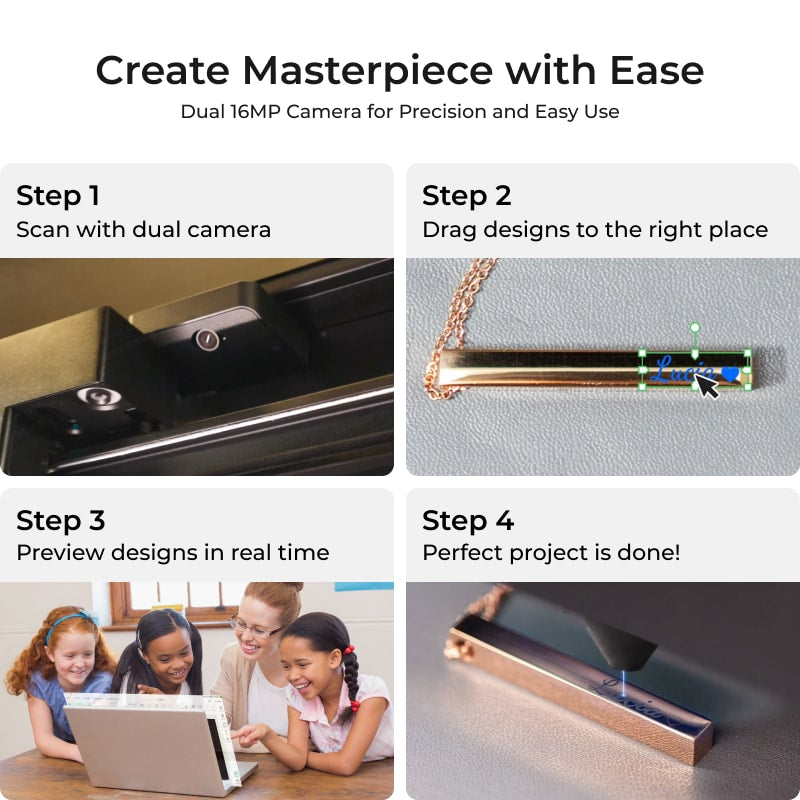 xTool P2S 55W Desktop CO2 Laser Cutter Education Kit P1030632-EDU