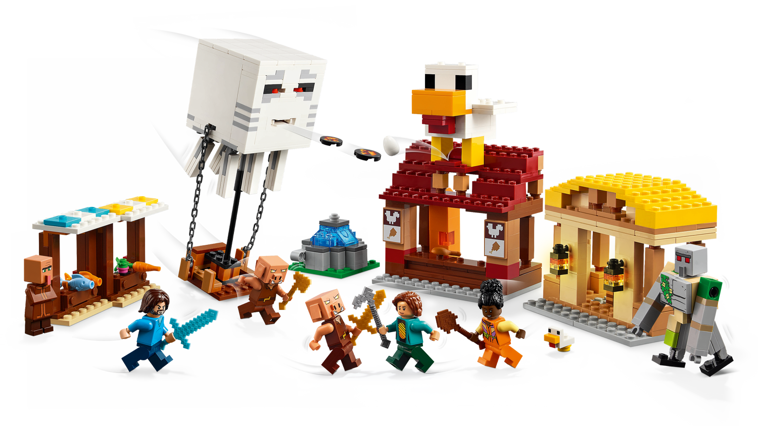 LEGO Minecraft The Ghast Balloon Village Attack 21273L