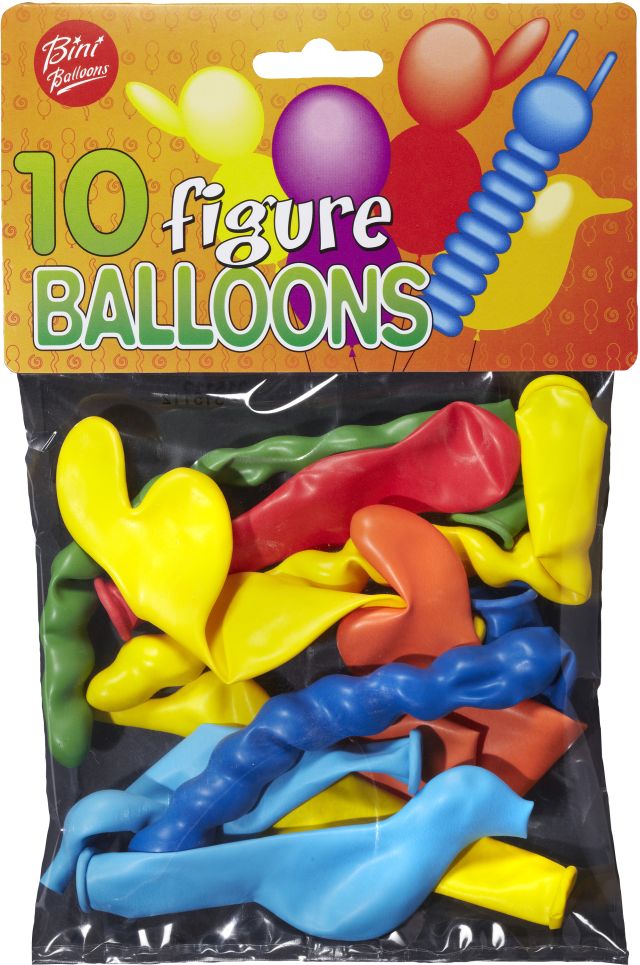 Bini Figure Balloons, 10 Pieces 81005H