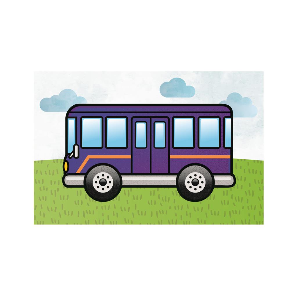 Dino wooden block puzzle 6 pc Machines 38111D