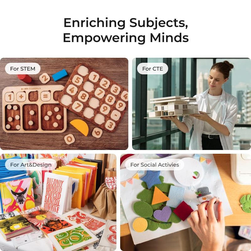 xTool P2S 55W Desktop CO2 Laser Cutter Education Kit P1030632-EDU