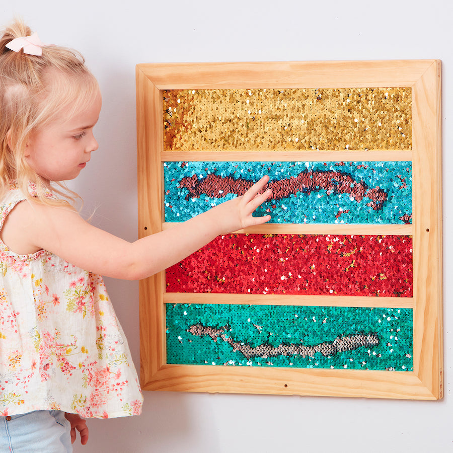 TTS Mark Making Sequin Stripe Board EY11006B