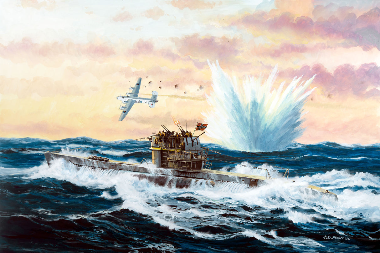 Revell Plastic Model German Submarine Type VII C/41 1:350 05154R