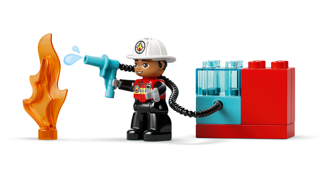 LEGO DUPLO Fire Truck with Hose and Firefighter 10473L